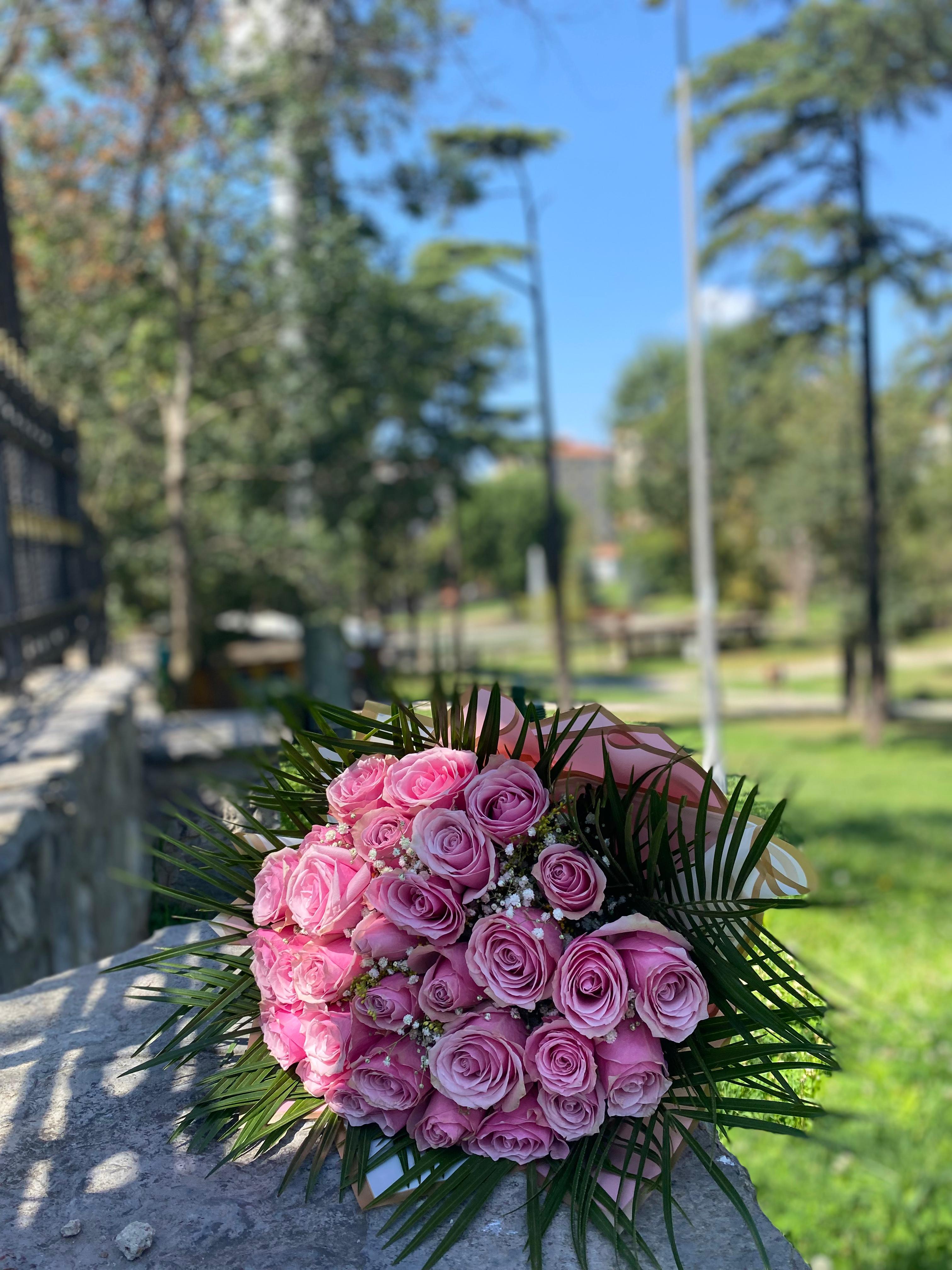 Pembe 30 Gül Buketi